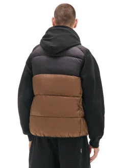 Pikowana brązowa kamizelka