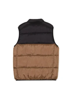 Pikowana brązowa kamizelka