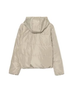 Pikowana kurtka z kapturem