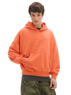 Pomarańczowa bluza z kapturem