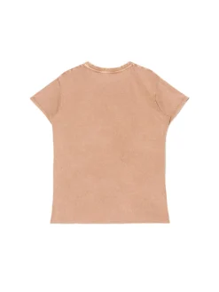 Pomarańczowa koszulka z nadrukiem