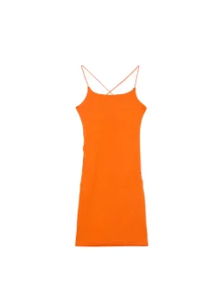 Pomarańczowa sukienka mini