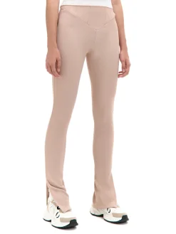 Prążkowane spodnie typu flare