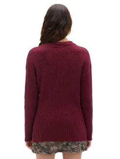 Prążkowany sweter oversize