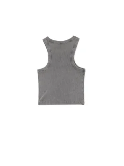 Prążkowany top z pająkiem