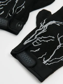 Rękawiczki z nadrukiem piorunów