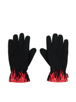 Rękawiczki z nadrukiem płomieni