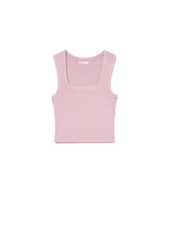 Różowa koszulka z głębokim dekoltem