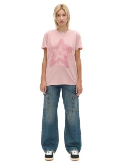 Różowa koszulka z nadrukiem