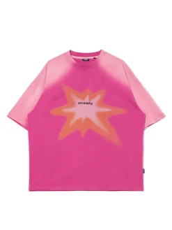 Różowa koszulka z nadrukiem