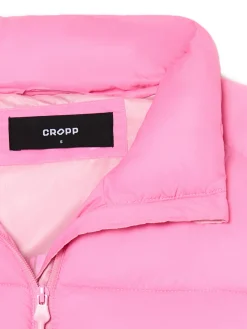 Różowa kurtka puffer