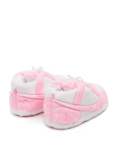 Różowo-białe kapcie