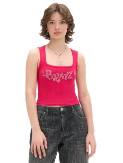 Różowy top na ramiączkach Bratz