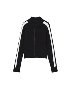 Rozpinany sweter ze stójką