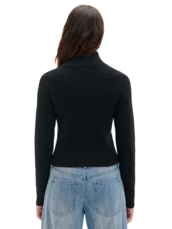 Rozpinany sweter ze stójką