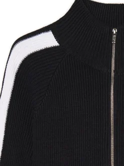 Rozpinany sweter ze stójką