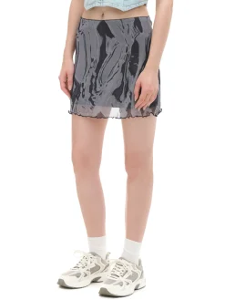 Spódnica mini z efektem tie-dye