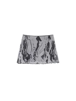 Spódnica mini z efektem tie-dye