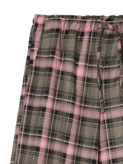 Spodnie baggy w kratę