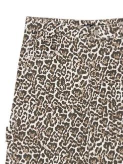 Spodnie baggy w panterkę