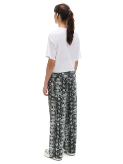 Spodnie baggy z wężowym motywem