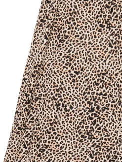 Spodnie flare w panterkę