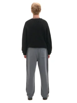 Spodnie loose z lampasami