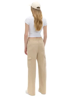 Spodnie straight z kieszeniami cargo