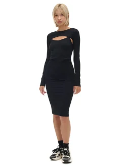 Sukienka maxi z dodatkowymi rękawami