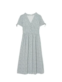 Sukienka midi z motywem kwiatowym