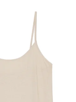 Sukienka midi z wiskozy i lnu