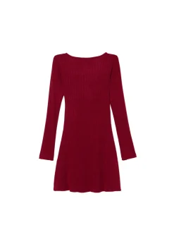 Sukienka mini z długimi rękawami