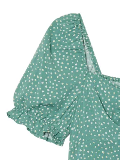 Sukienka mini z kwiatowym wzorem all over