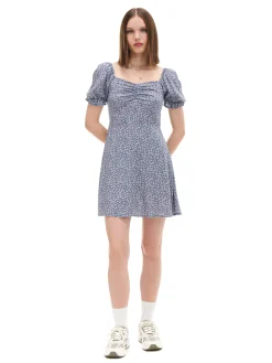 Sukienka mini z kwiatowym wzorem all over