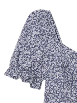 Sukienka mini z kwiatowym wzorem all over