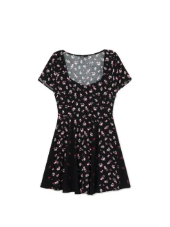 Sukienka mini z lekkiej wiskozy