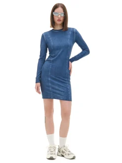 Sukienka z efektem oil wash