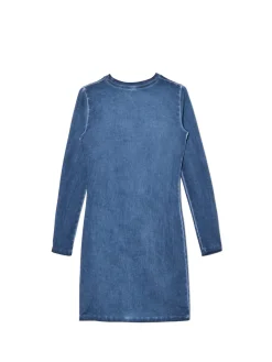 Sukienka z efektem oil wash