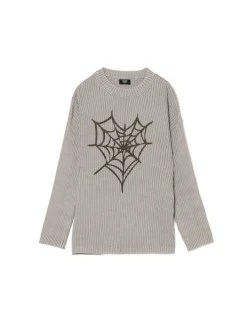 Sweter oversize z nadrukiem serca