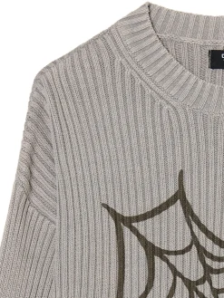 Sweter oversize z nadrukiem serca