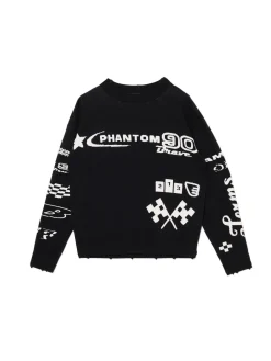 Sweter w racingowym stylu