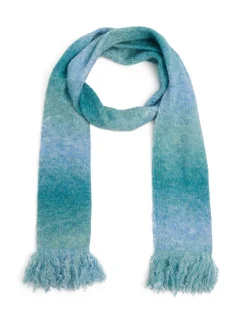 Szalik z frędzlami z domieszką wełny