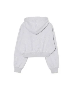 Szara bluza crop