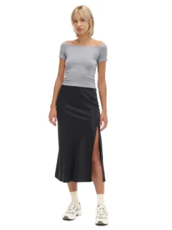 Szara bluzka z dodatkiem wiskozy