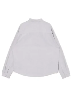 Szara koszula z ozdobnym wykończeniem