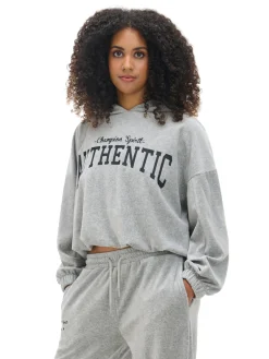 Szara krótka bluza boxy