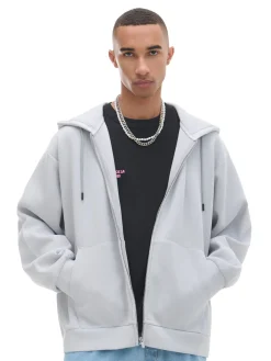 Szara rozpinana bluza