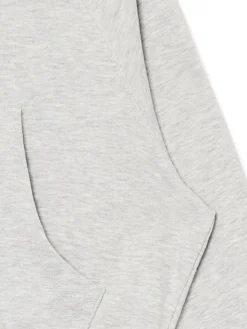 Szara rozpinana bluza z kapturem