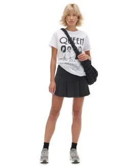 Szara spódnica mini