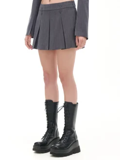 Szara spódnica mini